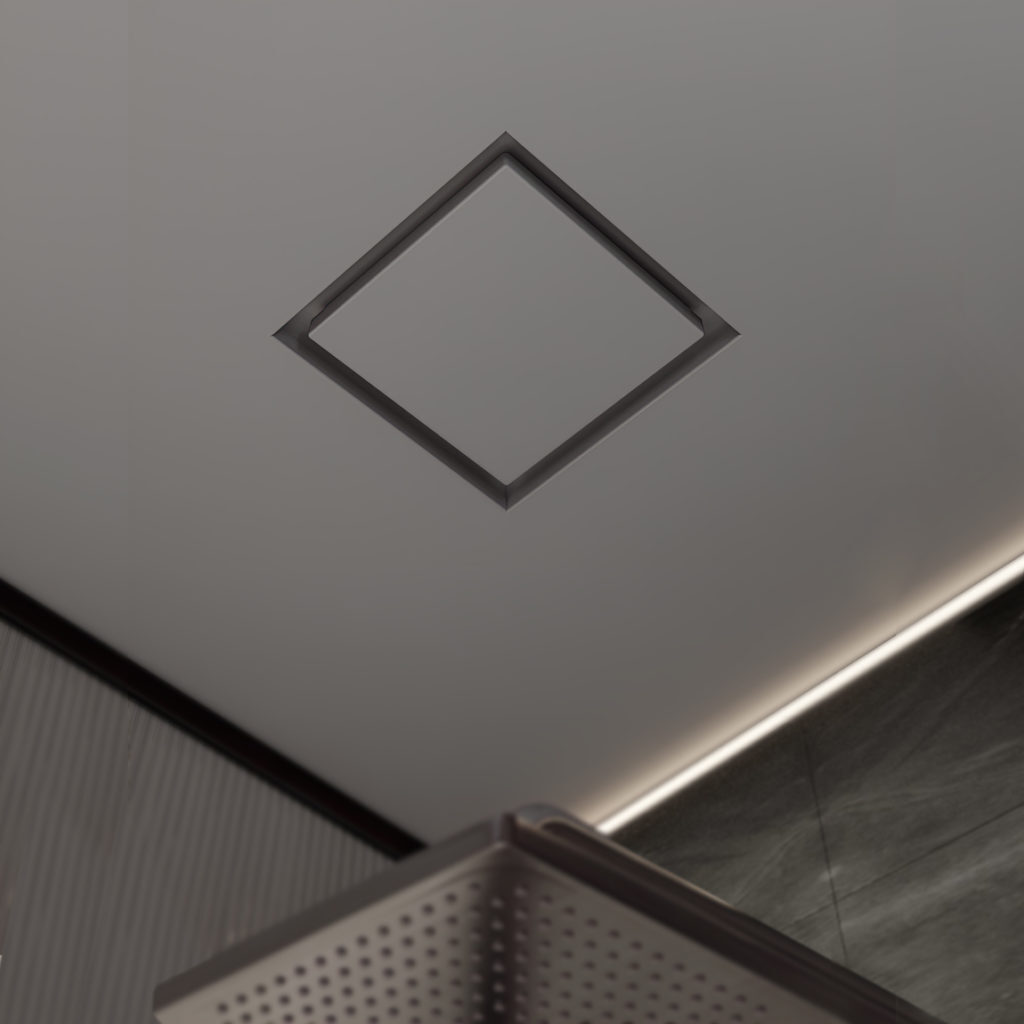 Диффузор под покраску скрытого монтажа SECRET SOFT FRAME D100мм